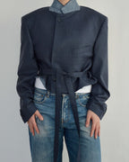 Tied-up Blazer - Deep Blue (XL)