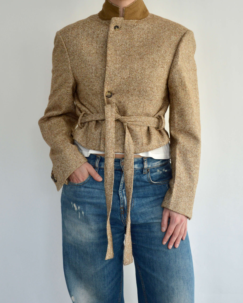 Tied-up Blazer - Honey (S)