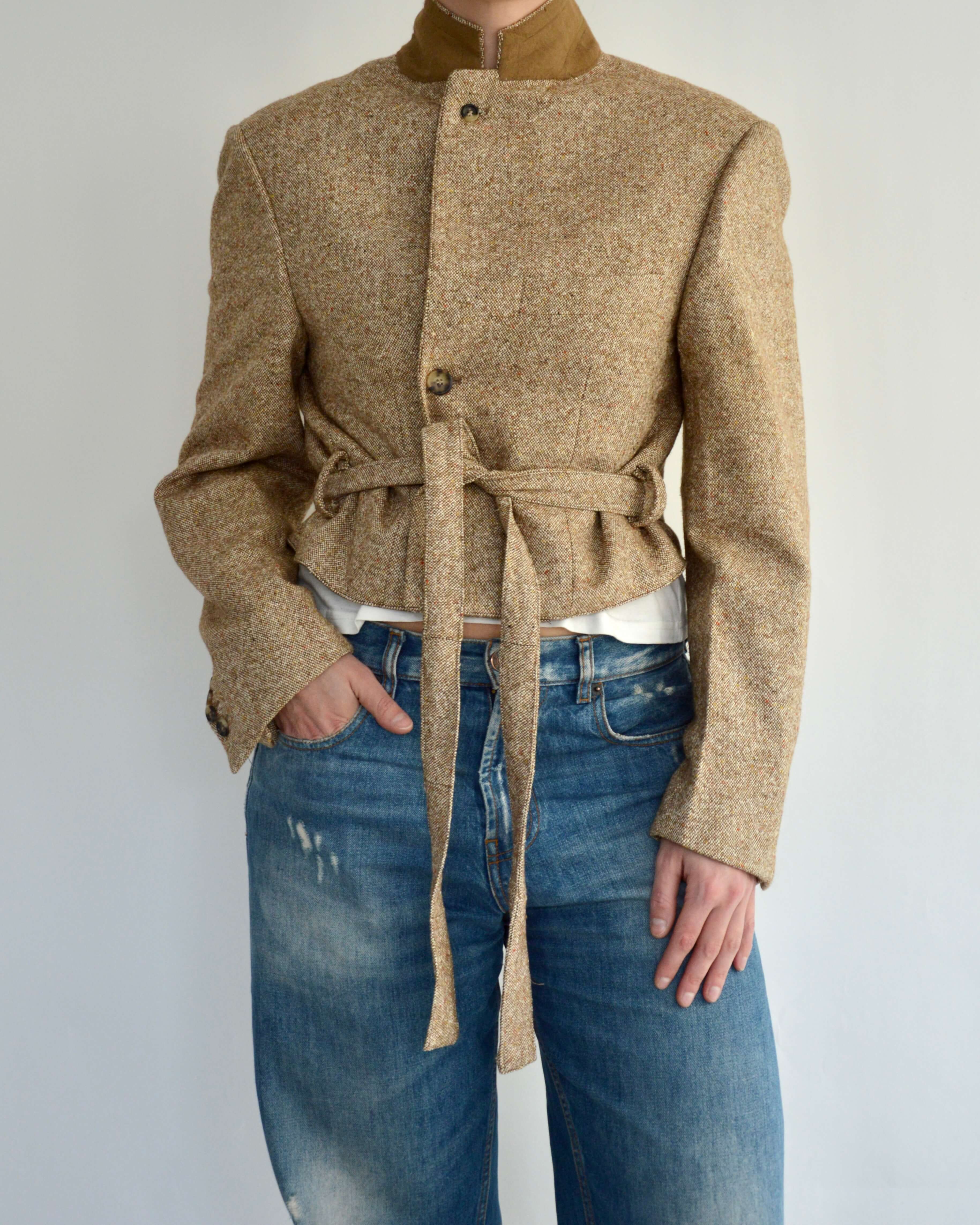 Tied-up Blazer - Honey (S)