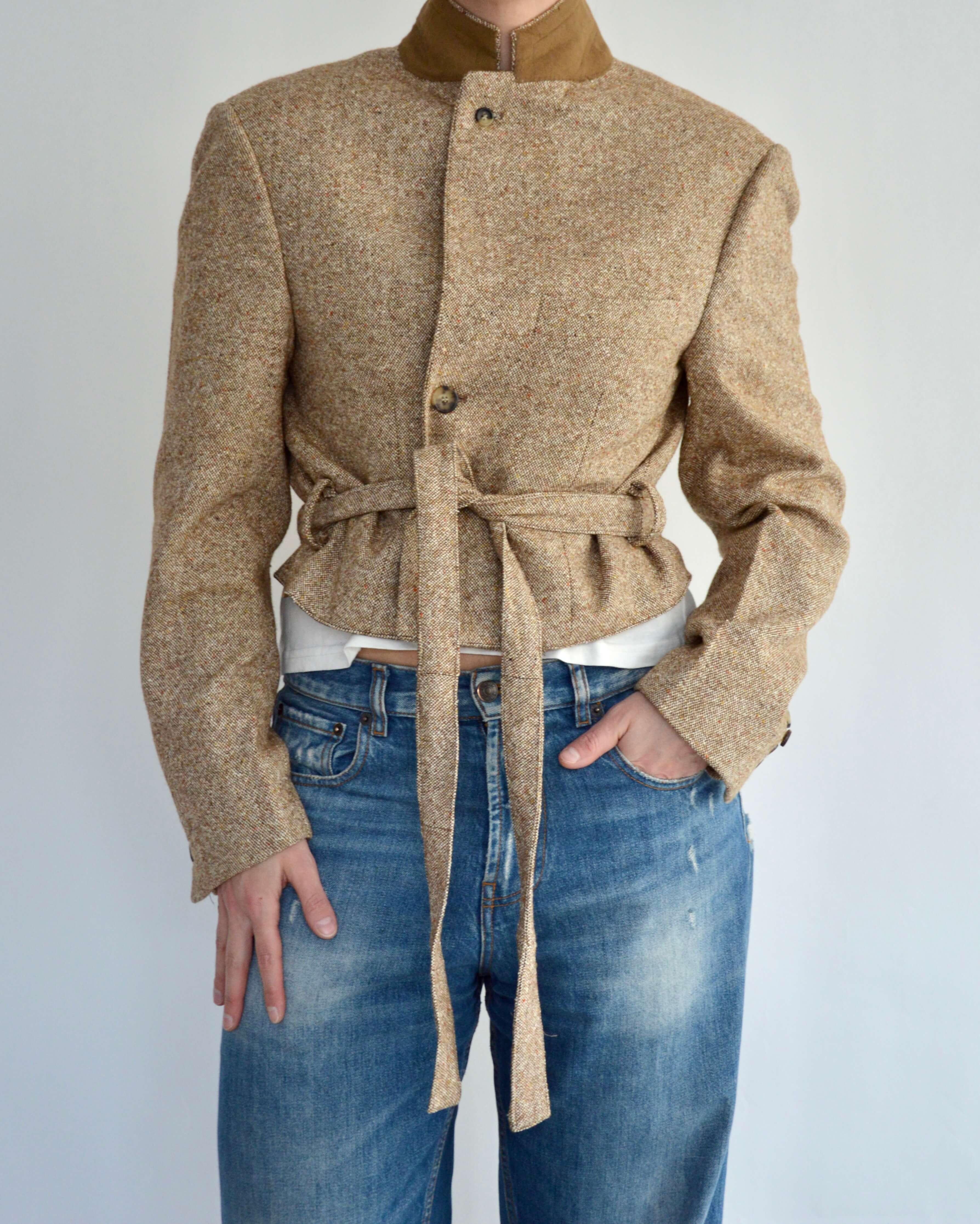 Tied-up Blazer - Honey (S)