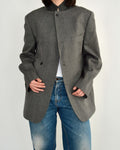 High Neck Blazer - Darker Grey (M)