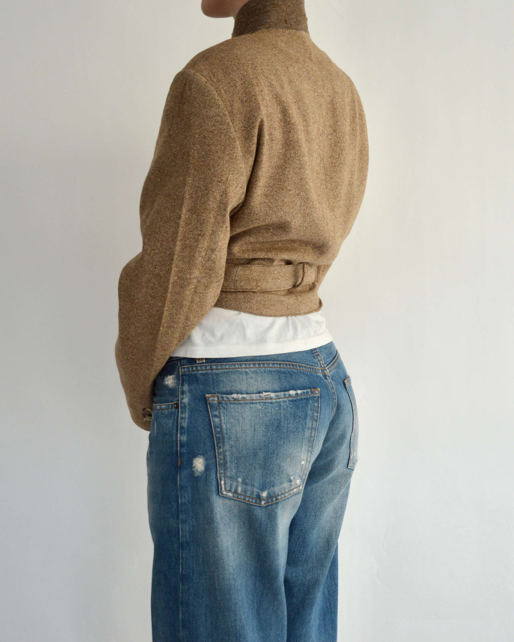 Tied-up Blazer - Oatmeal (M)