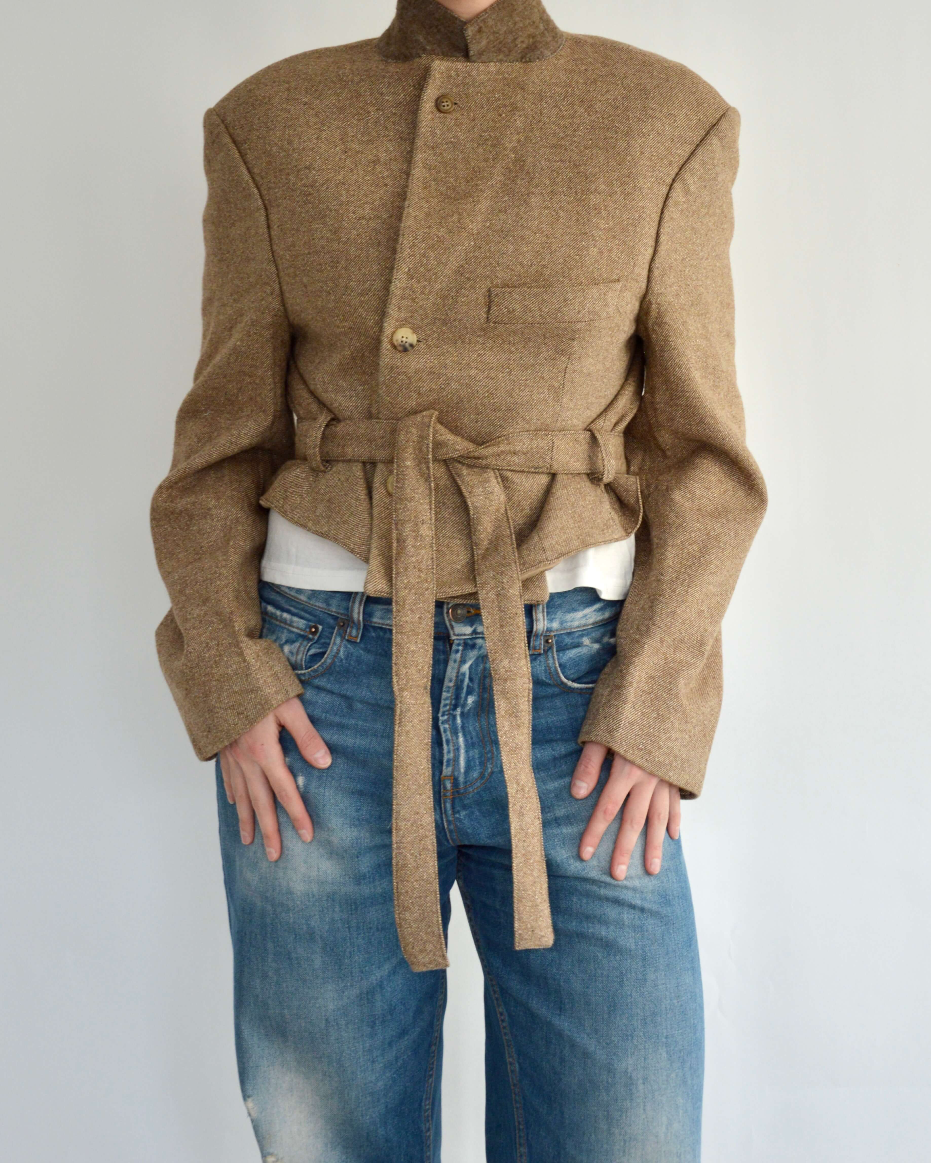 Tied-up Blazer - Oatmeal (M)