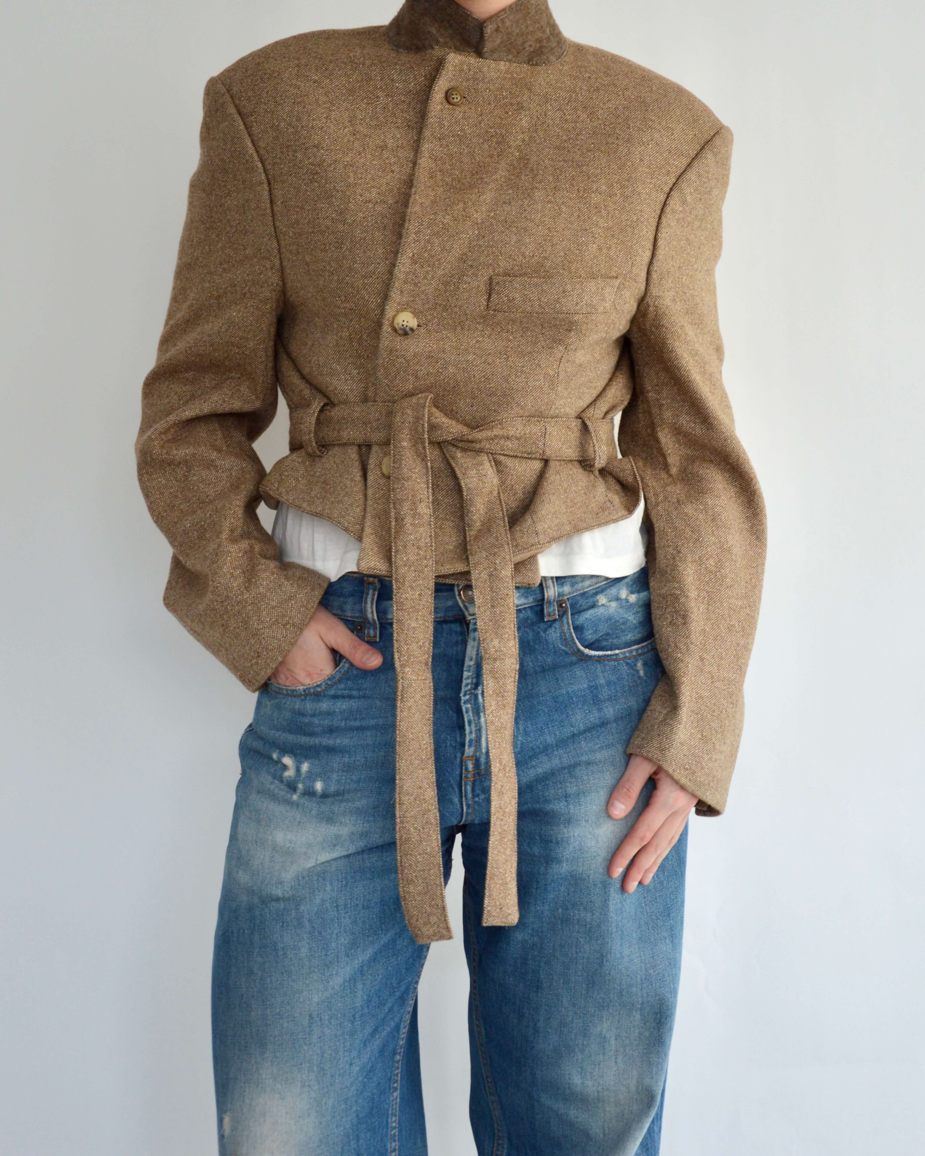 Tied-up Blazer - Oatmeal (M)