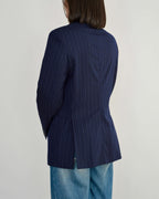High Neck Blazer - Dark Blue (S)