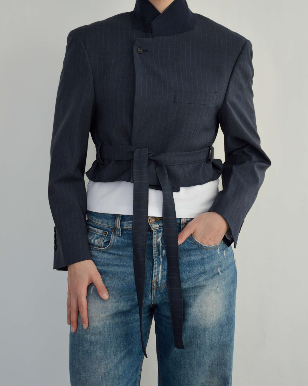 Tied-up Blazer - Business Blue (S)