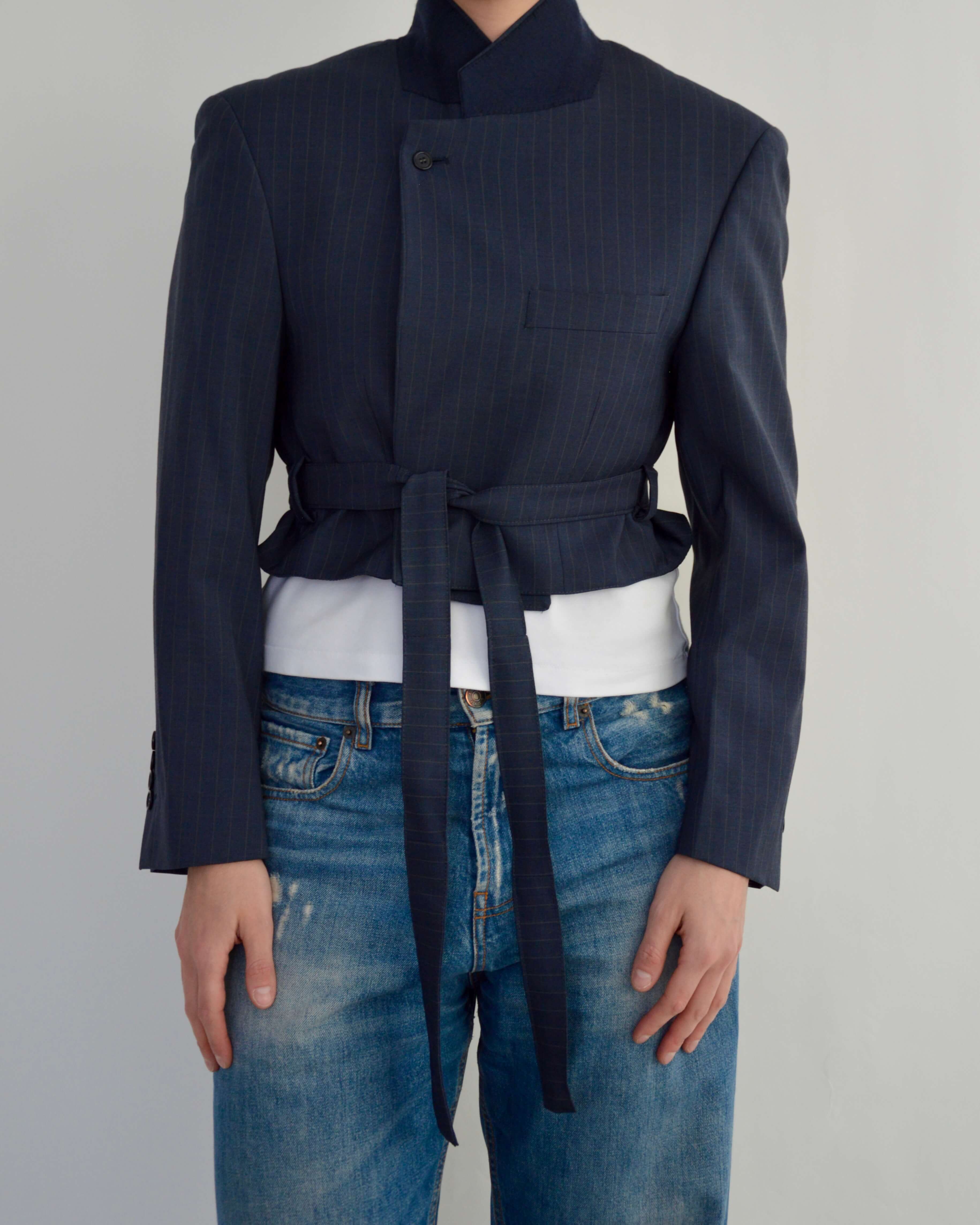 Tied-up Blazer - Business Blue (S)