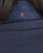 High Neck Blazer - Carolina Herrera Navy (XS)