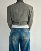 Tied-up Blazer - Light Blue (L)