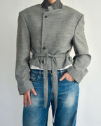 Tied-up Blazer - Light Blue (L)