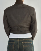 Tied-up Blazer - Cool Brown (S)