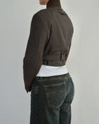 Tied-up Blazer - Cool Brown (S)