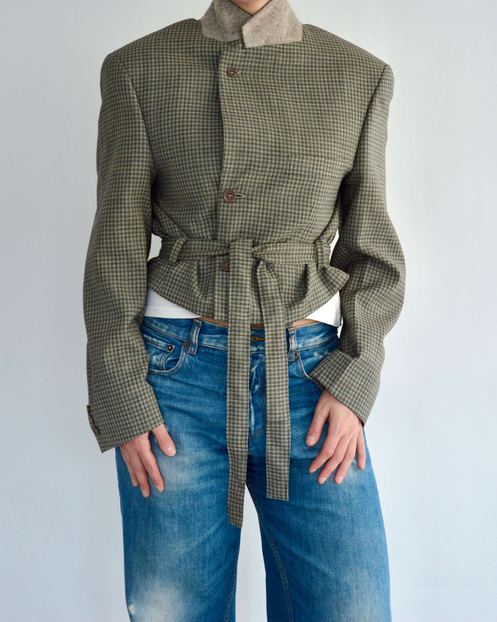 Tied-up Blazer - Checkred Light (M)