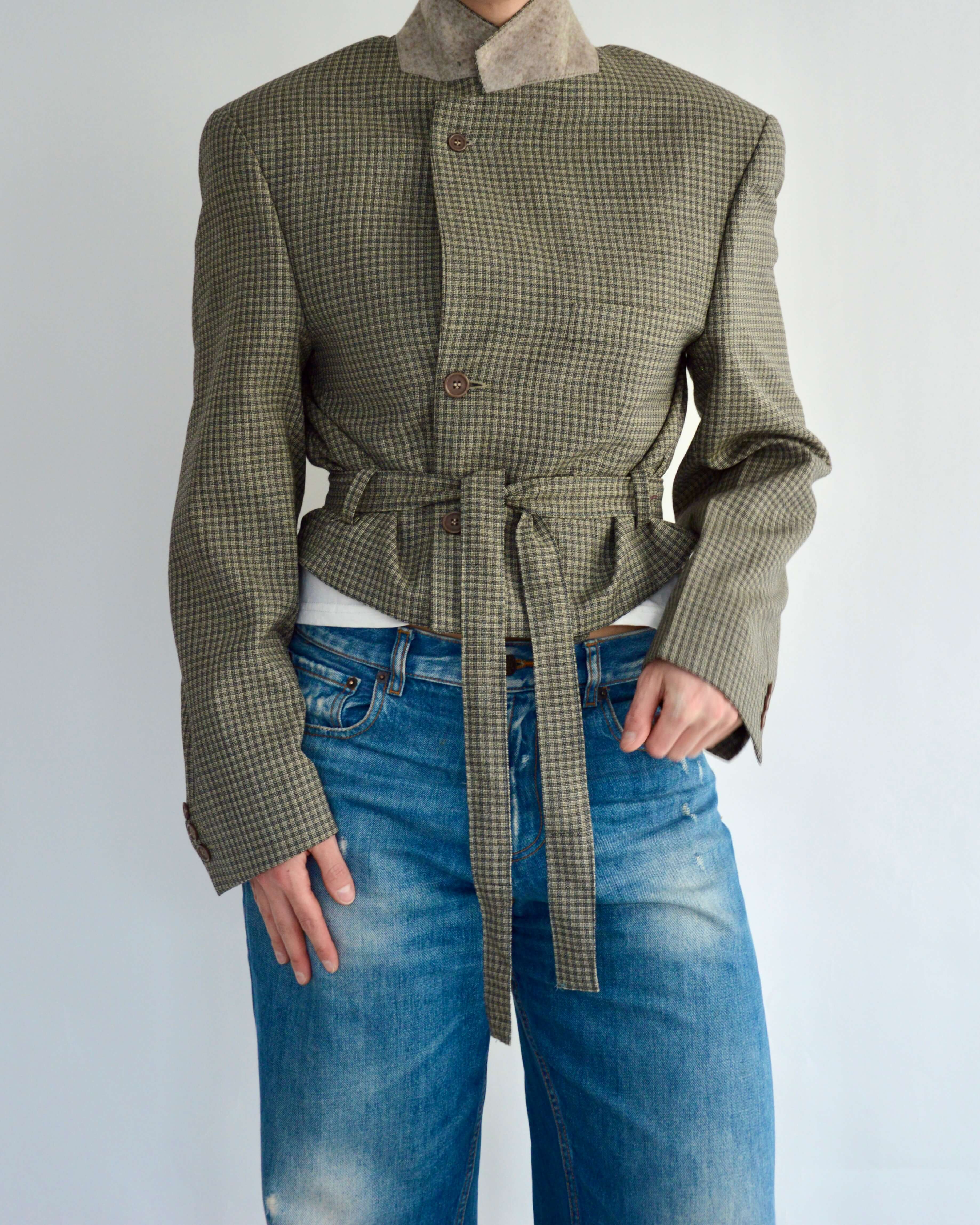 Tied-up Blazer - Checkred Light (M)