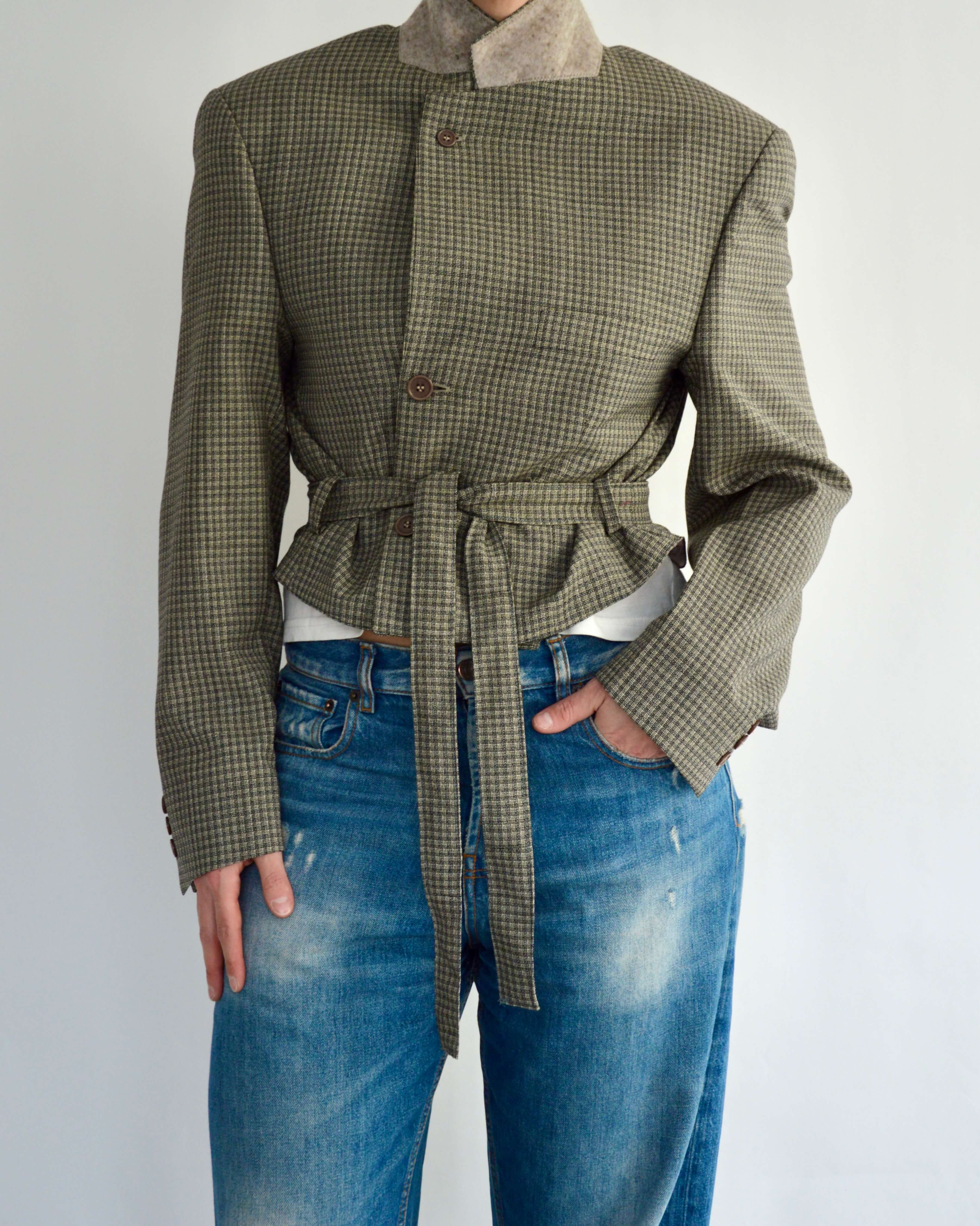 Tied-up Blazer - Checkred Light (M)