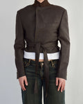 Tied-up Blazer - Cool Brown (S)