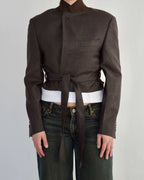 Tied-up Blazer - Cool Brown (S)