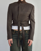 Tied-up Blazer - Cool Brown (S)