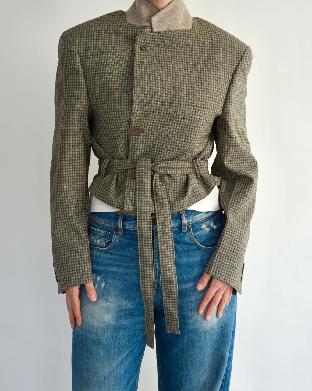 Tied-up Blazer - Checkred Light (M)