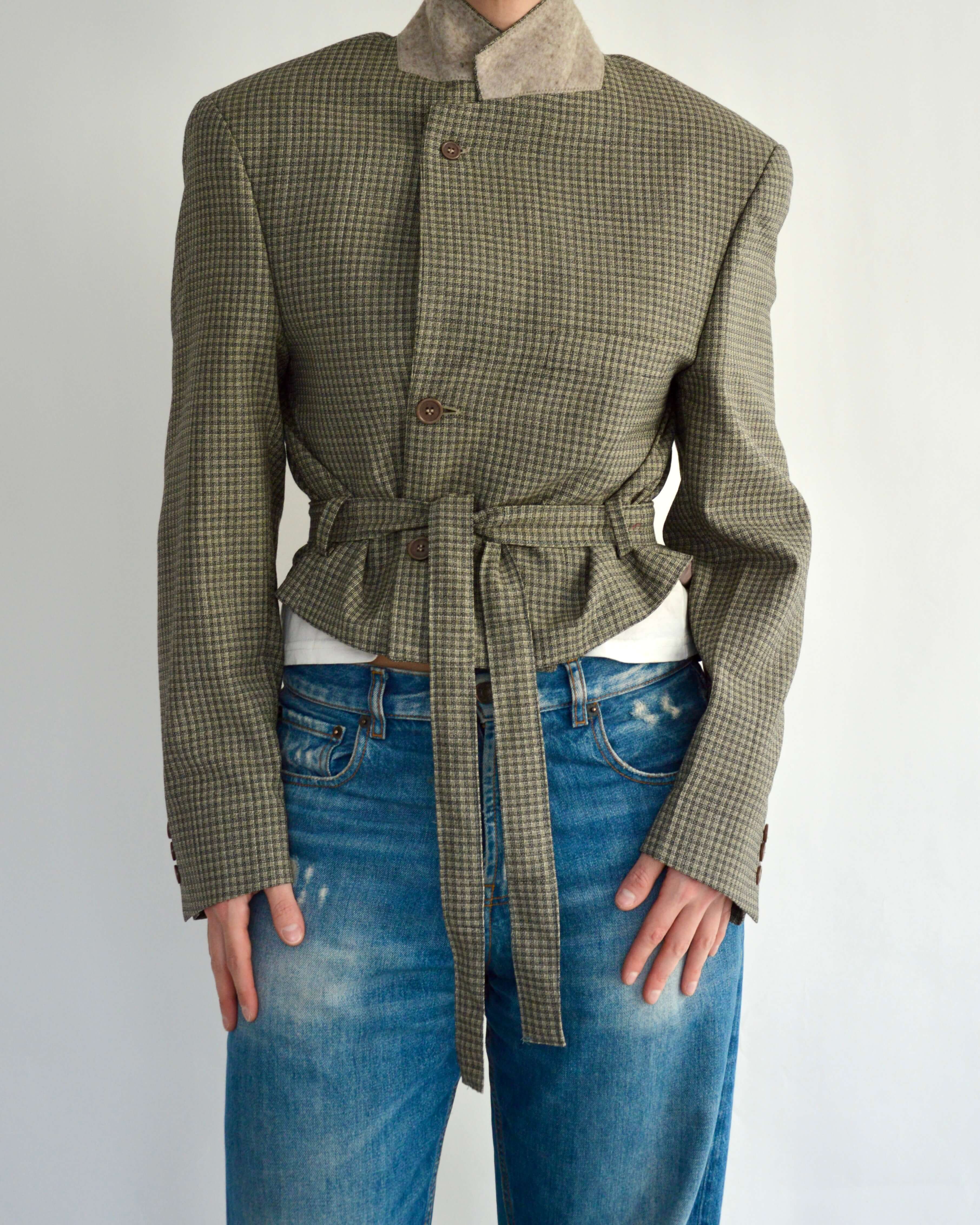 Tied-up Blazer - Checkred Light (M)