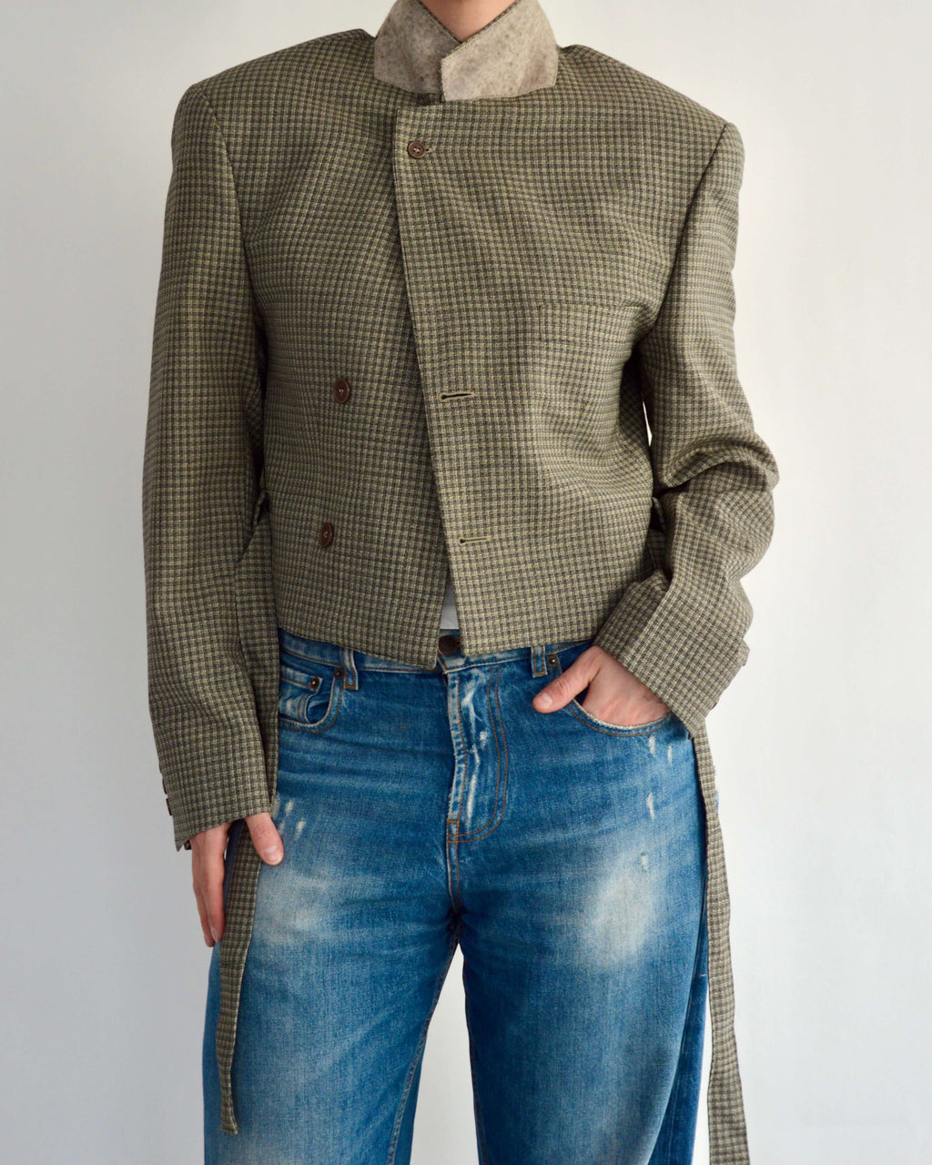 Tied-up Blazer - Checkred Light (M)