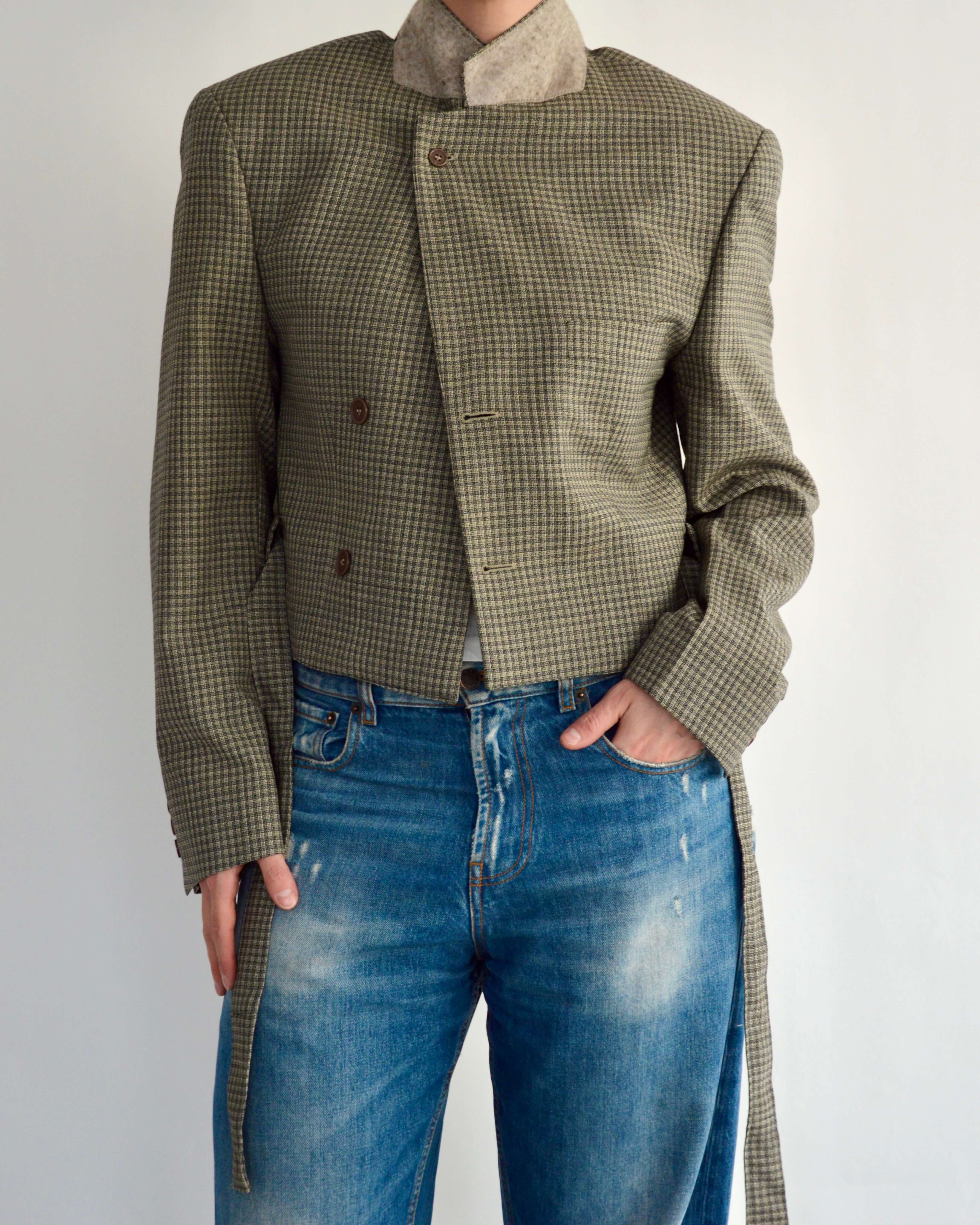 Tied-up Blazer - Checkred Light (M)