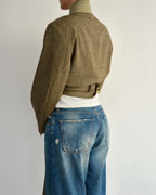 Tied-up Blazer - Textured Light Green (M)