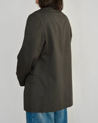 High Neck Blazer - Brown (L)
