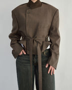 Tied-up Blazer - Business Brown (XL)