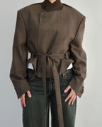 Tied-up Blazer - Business Brown (XL)