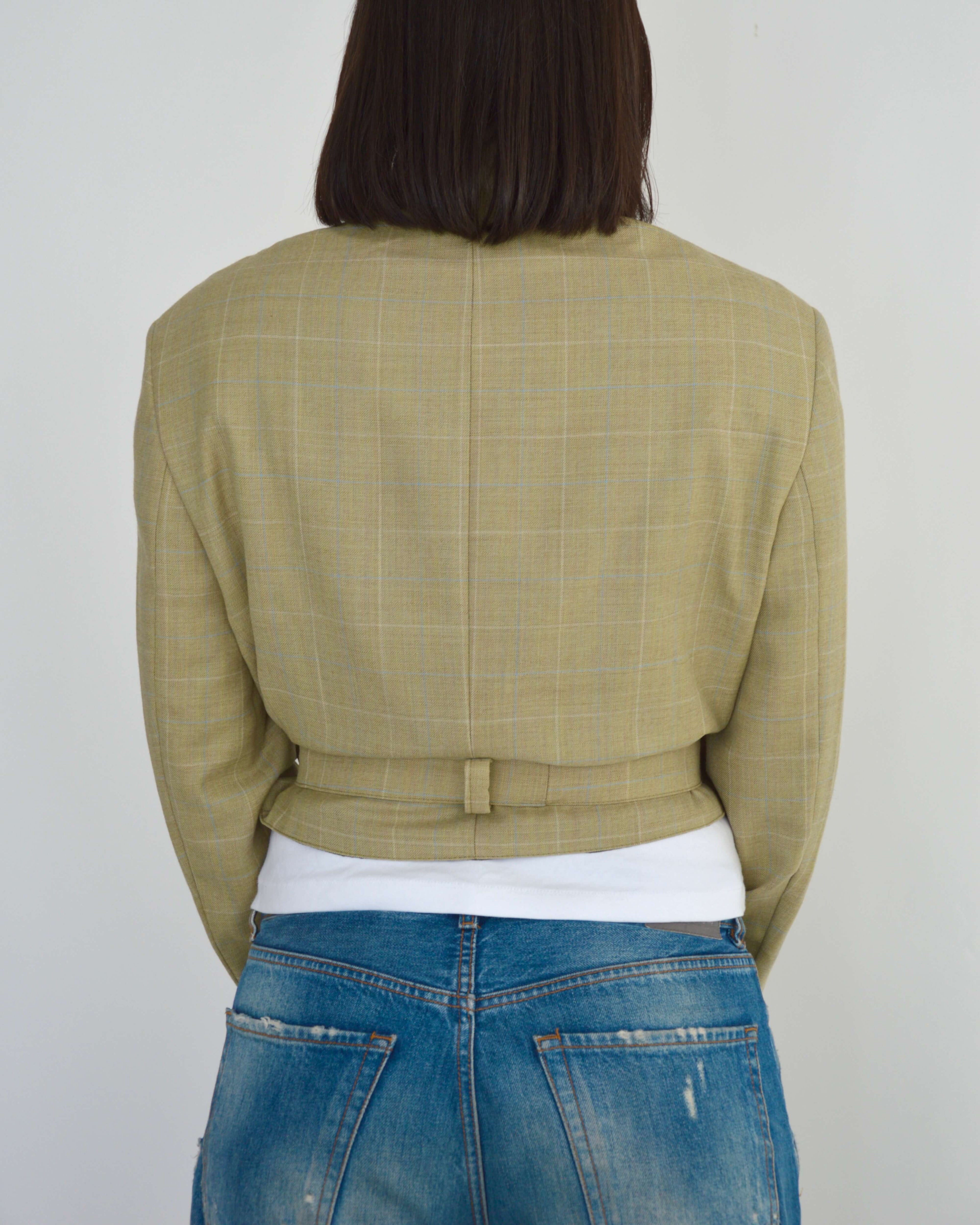 Tied-up Blazer - Light Beige (S)