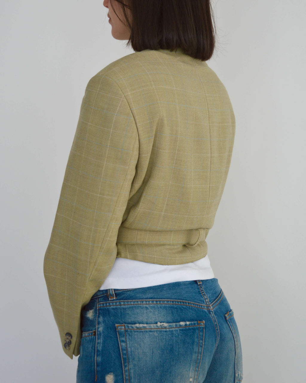 Tied-up Blazer - Light Beige (S)