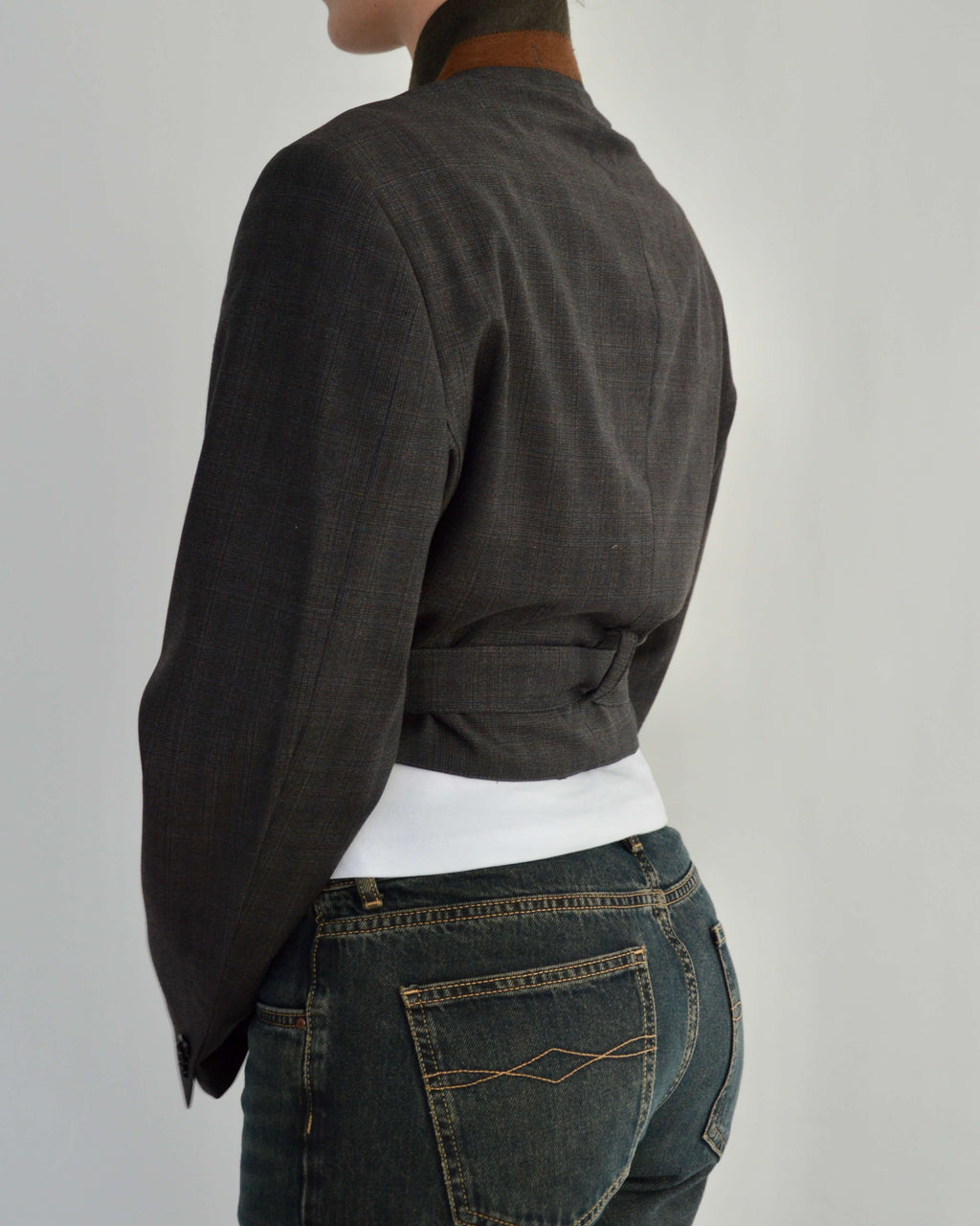 Tied-up Blazer - Brown Collar (M)