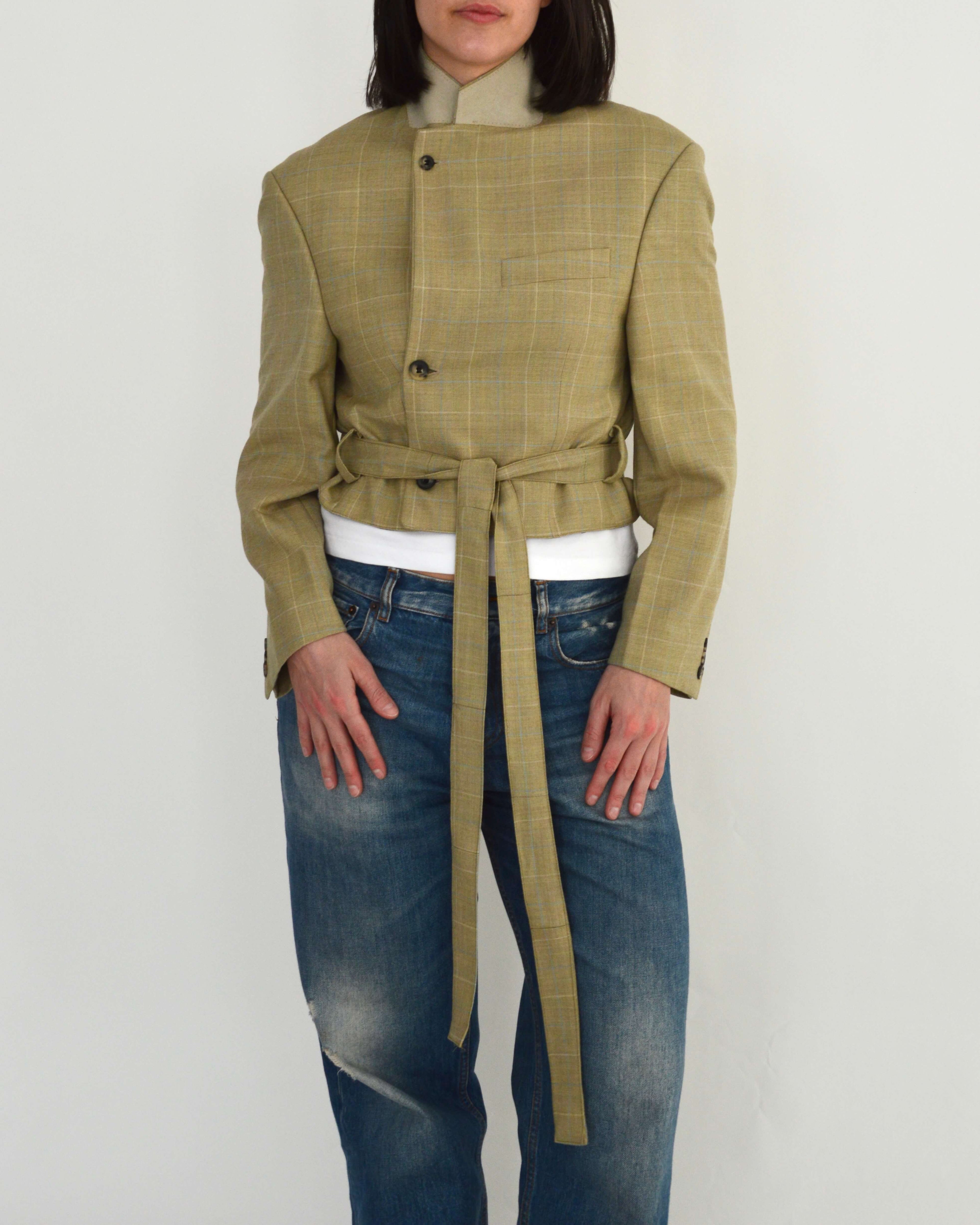 Tied-up Blazer - Light Beige (S)