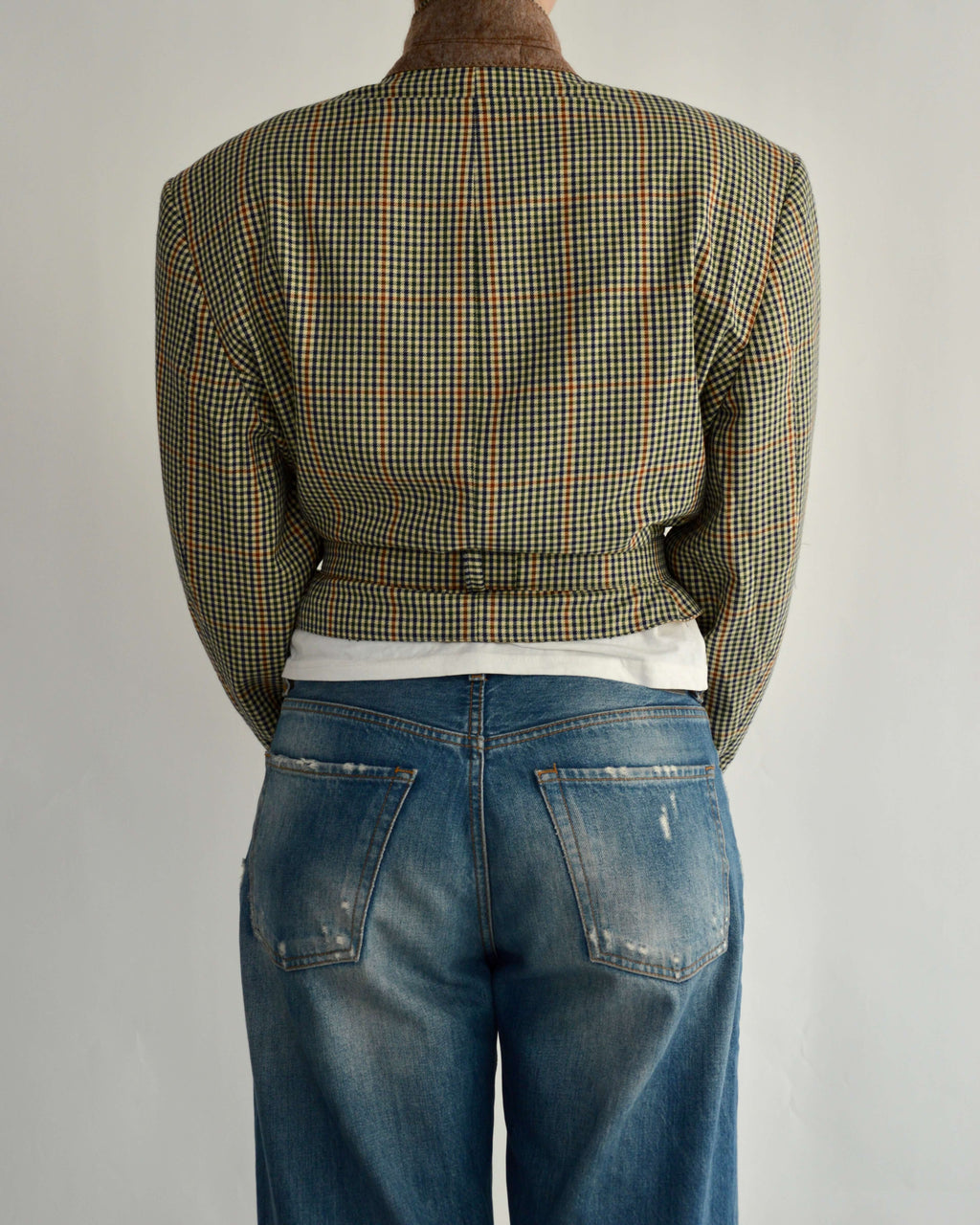 Tied-up Blazer - Light Checkred (L)