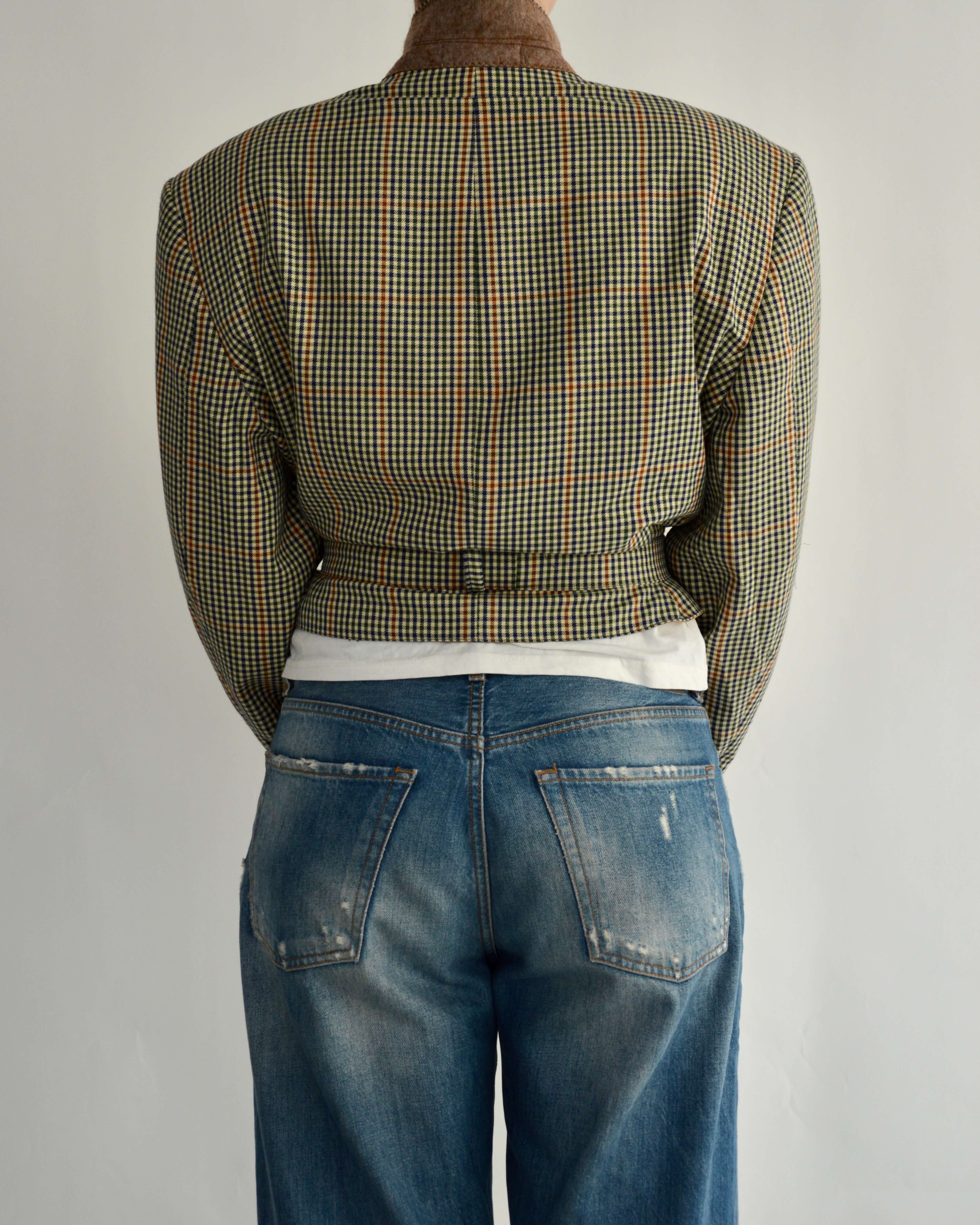 Tied-up Blazer - Light Checkred (L)