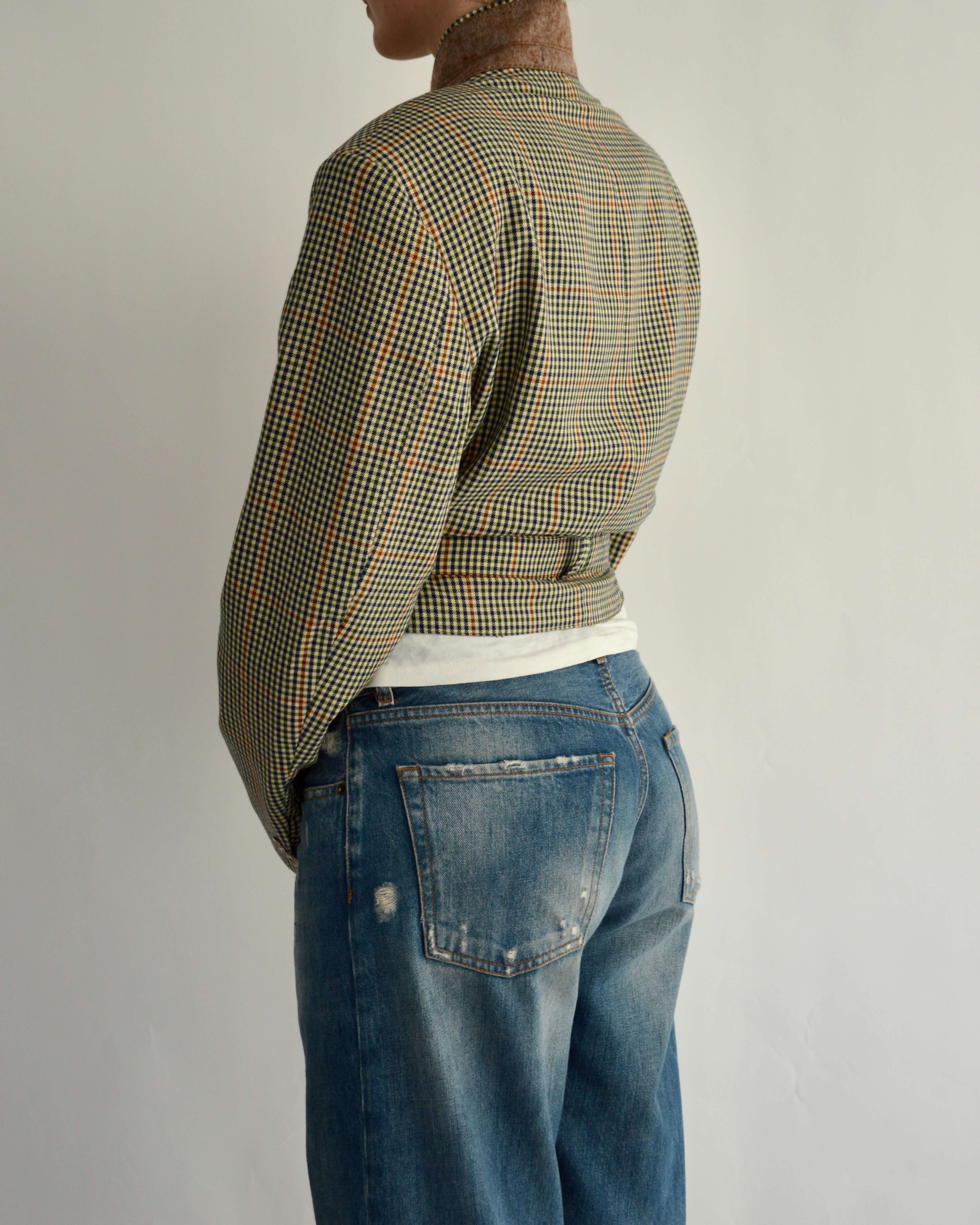 Tied-up Blazer - Light Checkred (L)