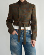 Tied-up Blazer - Checkred Dream (S)