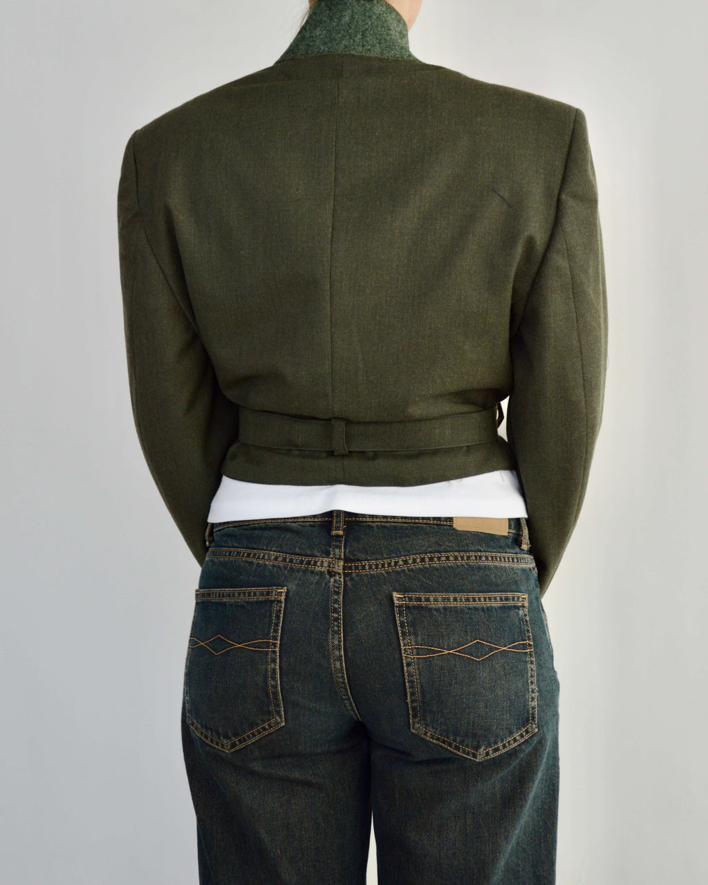 Tied-up Blazer - Plain Green (M)