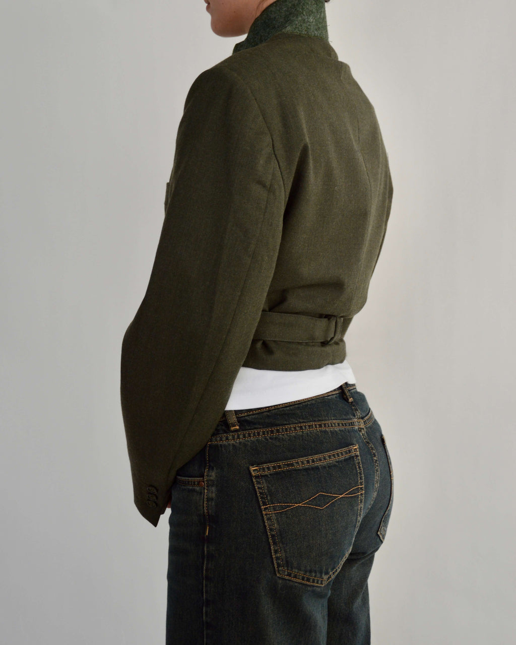 Tied-up Blazer - Plain Green (M)