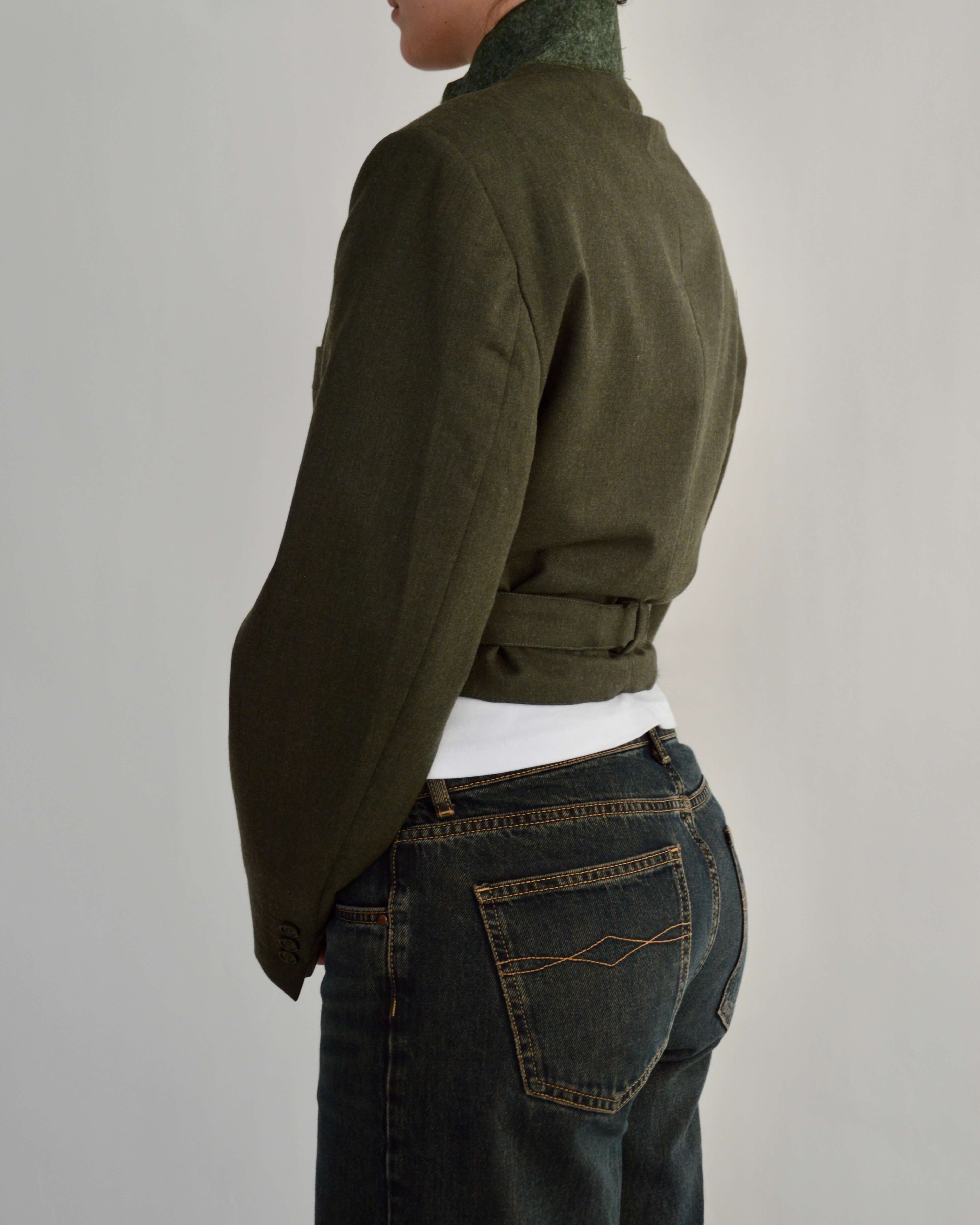 Tied-up Blazer - Plain Green (M)