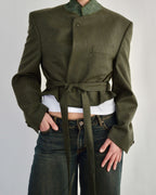 Tied-up Blazer - Plain Green (M)