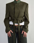 Tied-up Blazer - Plain Green (M)