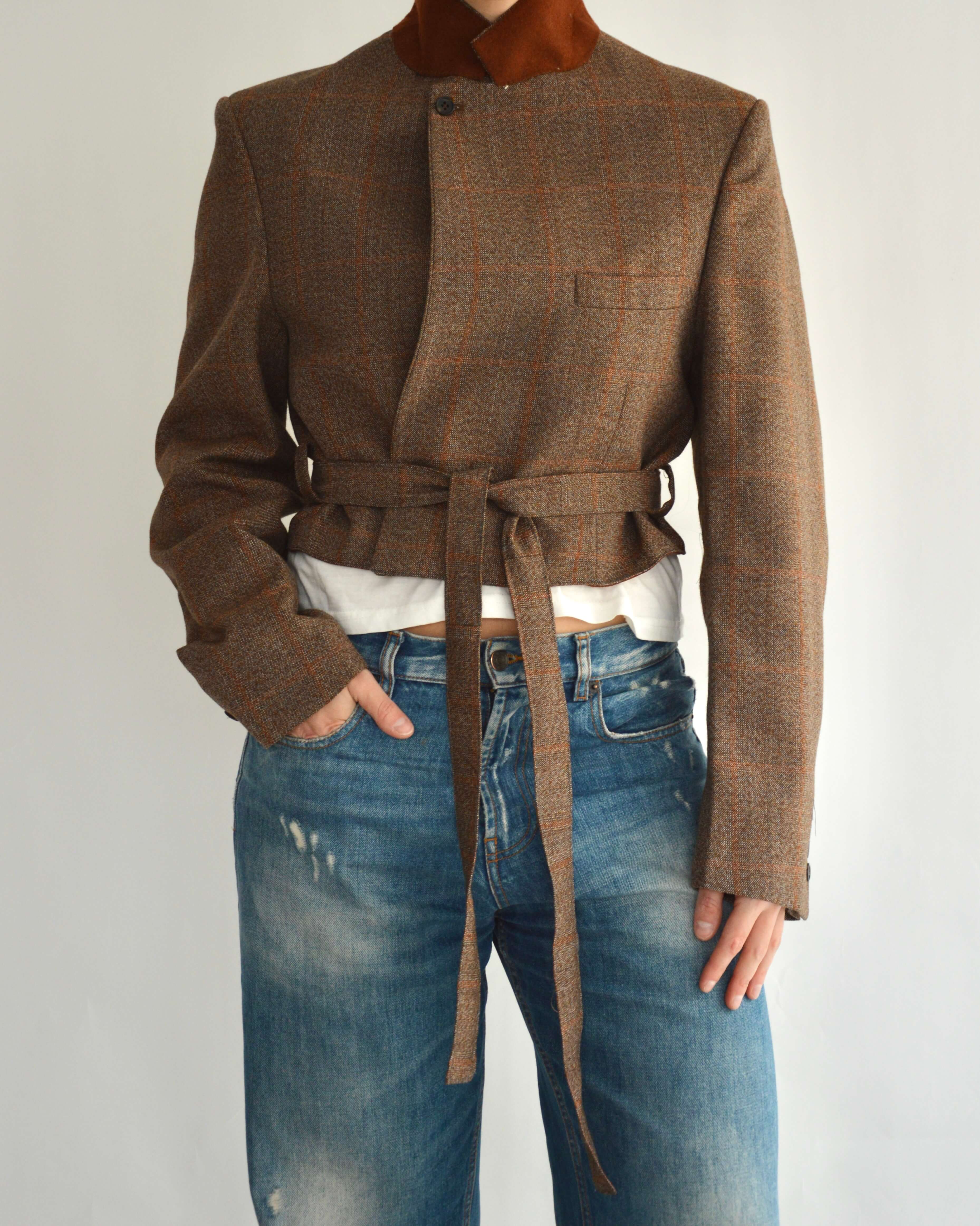 Tied-up Blazer - Brick (M)