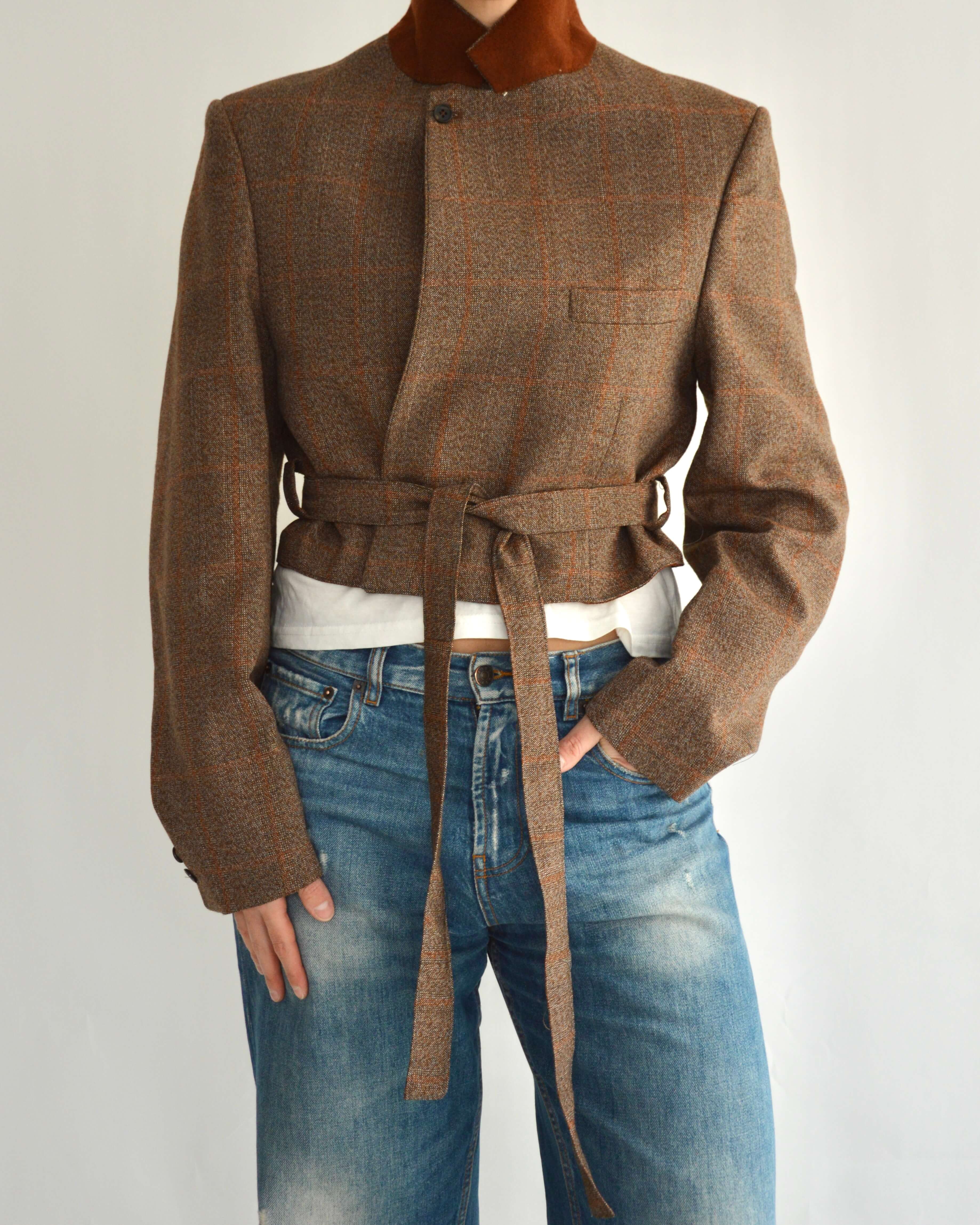 Tied-up Blazer - Brick (M)