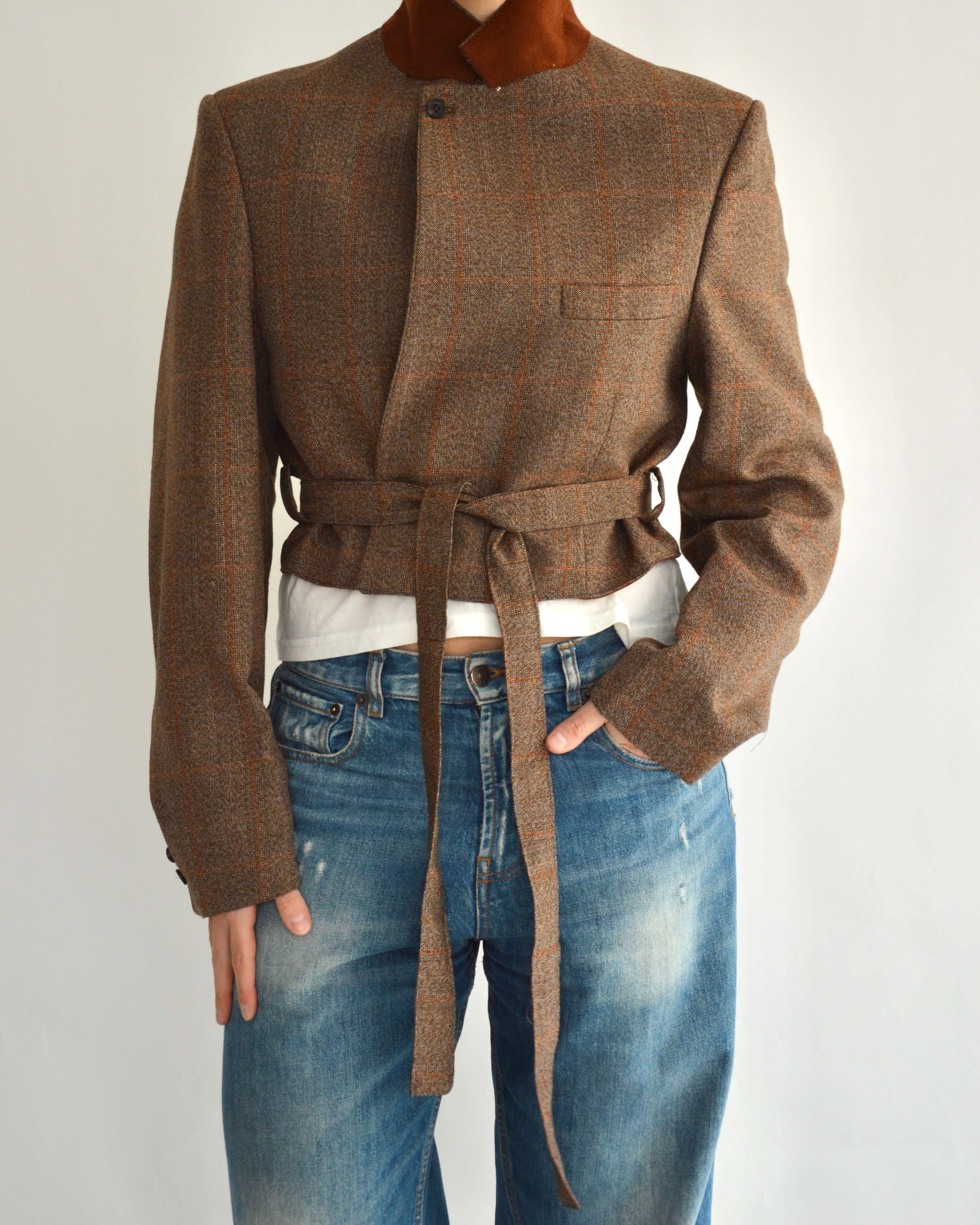 Tied-up Blazer - Brick (M)