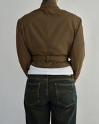 Tied-up Blazer - Vegan Brown (M)