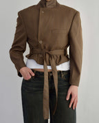 Tied-up Blazer - Vegan Brown (M)