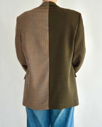 DUO Blazer - Green & Checkred (L)