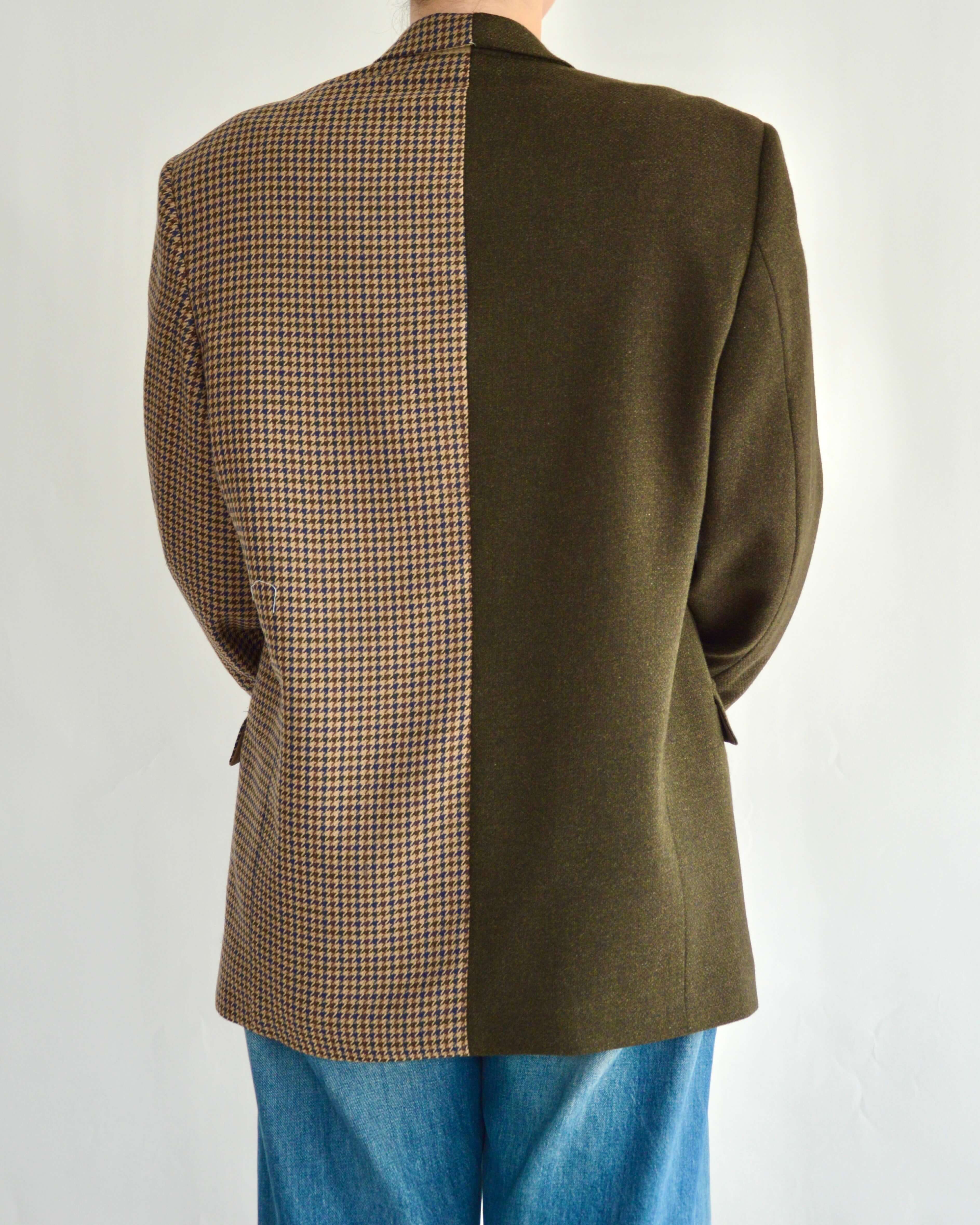 DUO Blazer - Green & Checkred (L)